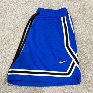 Nike Blue Athletic Shorts with Black and White Accents